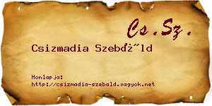 Csizmadia Szebáld névjegykártya
